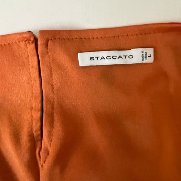 Staccato NWT bright water color floral print dress women’s size large - Picture 5 of 6